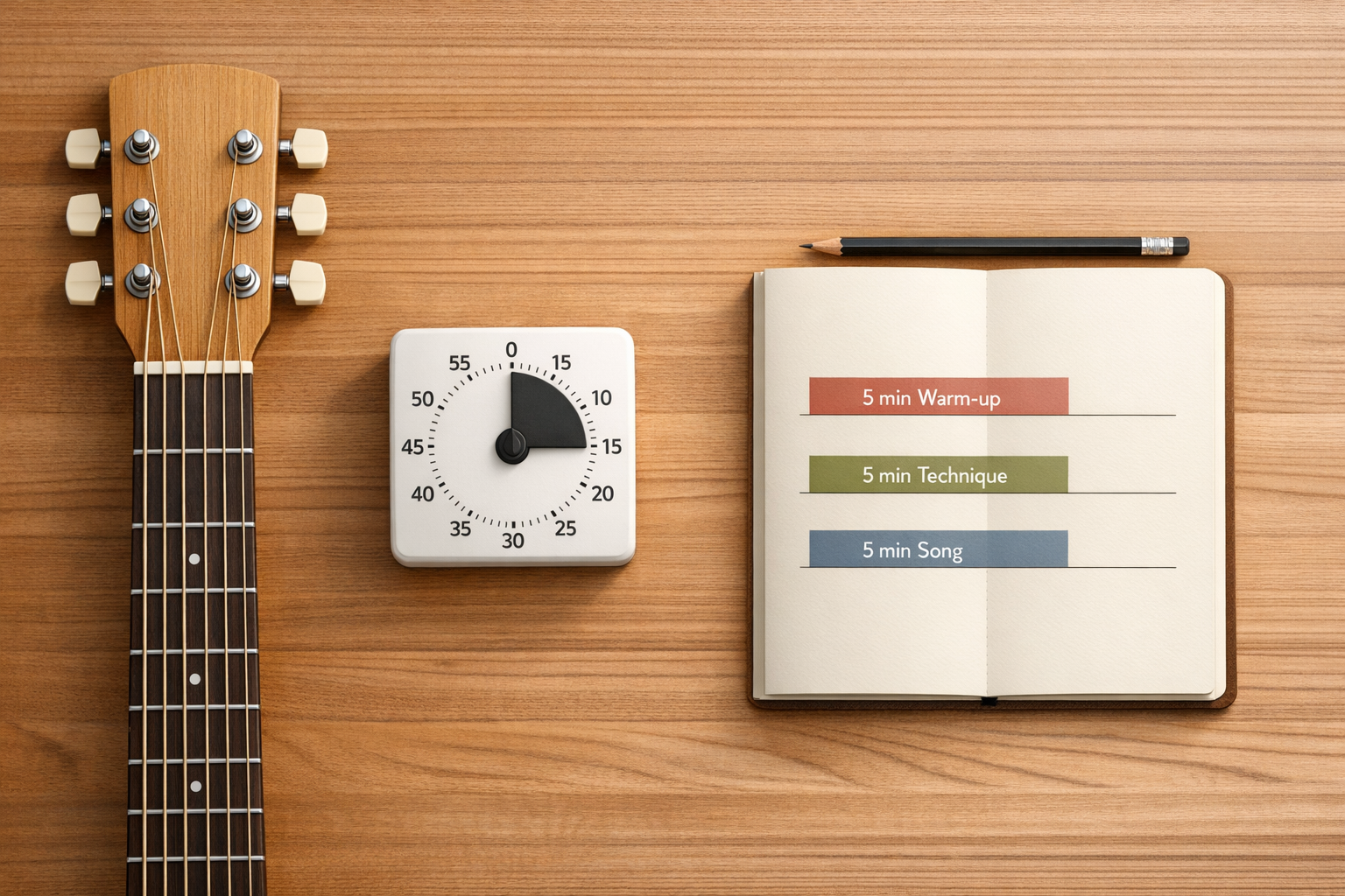 Guitar Practice Routine: Build One in 15 Minutes