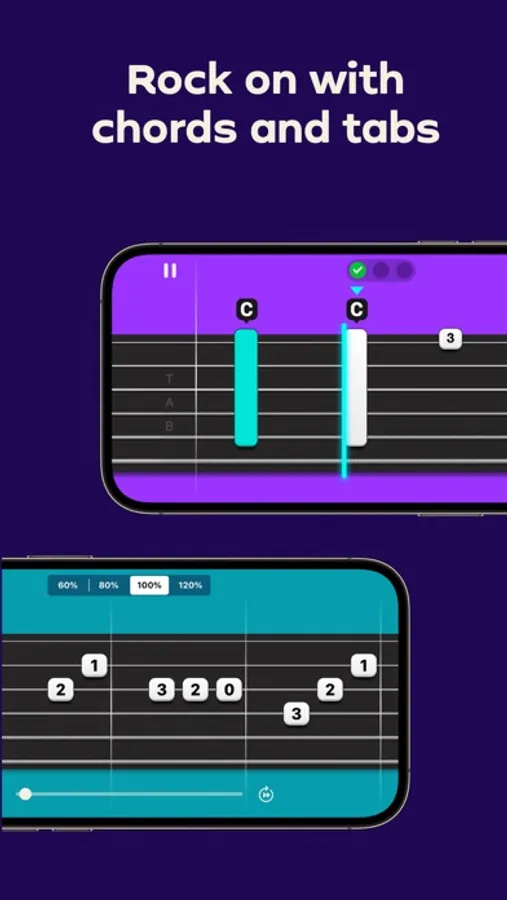 Simply Guitar app interface with real-time chord feedback (2)