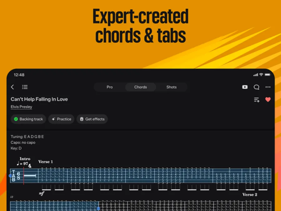 Ultimate Guitar tabs and chords interface (2)